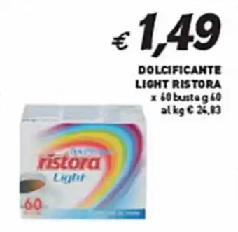 DOLCIFICANTE LIGHT RISTORA x 60 buste g 60
