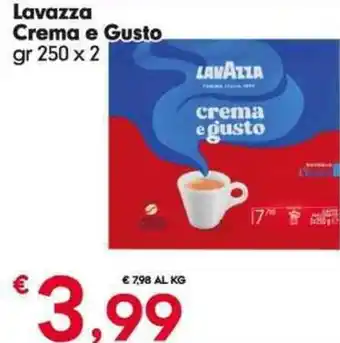 Eurospar Lavazza Crema e Gusto gr 250 x 2 offerta