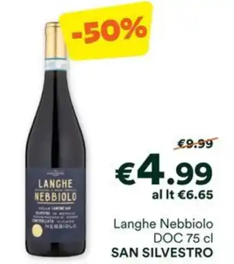 Unes Langhe Nebbiolo DOC 75 cl SAN SILVESTRO offerta