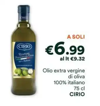 Unes Olio extra vergine di oliva 100% italiano 75 cl CIRIO offerta