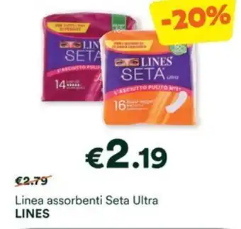 Unes Linea assorbenti Seta Ultra LINES offerta