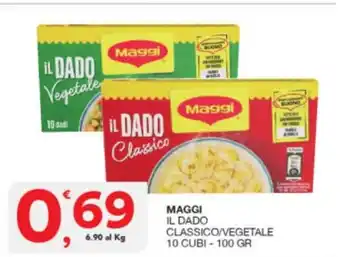 MAGGI IL DADO CLASSICO/VEGETALE 10 CUBI 100 GR
