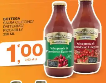Quick Sisa BOTTEGA SALSA CILIEGINO/ DATTERINO/ PICCADILLY 330 ML offerta