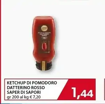 Mercatò Local Saper Di Sapori Ketchup Di Pomodoro Datterino Rosso offerta