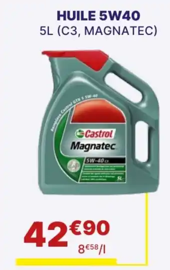 Castrol HUILE 5W40 5L (C3, MAGNATEC)