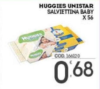 Huggies Unistar Salviettina Baby X 56