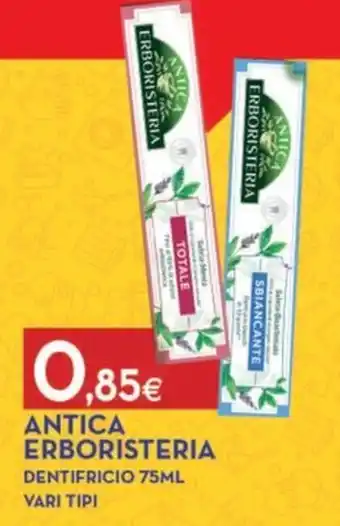 Proshop ANTICA ERBORISTERIA DENTIFRICIO 75ML VARI TIPI offerta