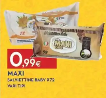 Proshop MAXI SALVIETTINE BABY X72 VARI TIPI offerta