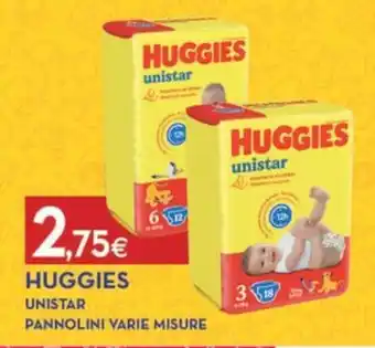 Proshop HUGGIES UNISTAR PANNOLINI VARIE MISURE offerta