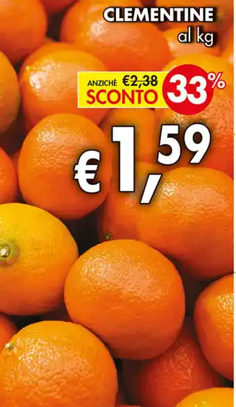 Coal CLEMENTINE al kg offerta