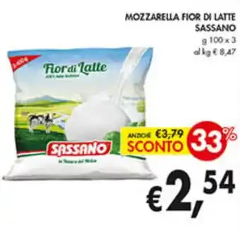 Coal MOZZARELLA FIOR DI LATTE SASSANO G 100 X 3 offerta