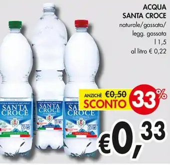Coal ACQUA SANTA CROCE naturale/gassata/ legg. gassata L 1,5 offerta