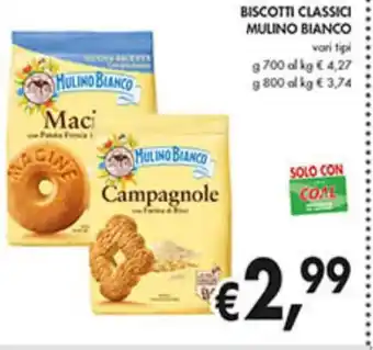 Coal BISCOTTI CLASSICI MULINO BIANCO G 700 offerta