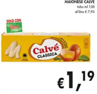 Coal MAIONESE CALVE tubo ml 150 offerta