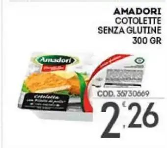 Eurocash Amadori Cotolette Senza Glutine 300 gr offerta