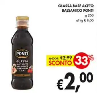 Coal GLASSA BASE ACETO BALSAMICO PONTI g 250 offerta