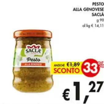 Coal PESTO ALLA GENOVESE SACLA g 90 offerta