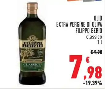 Conad Margherita OLIO EXTRA VERGINE DI OLIVA FILIPPO BERIO classico 1 l offerta