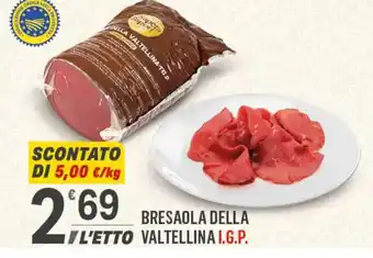 Supermercati Dok BRESAOLA DELLA VALTELLINA I.G.P. offerta