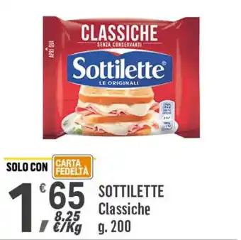 Supermercati Dok SOTTILETTE Classiche g.200 offerta