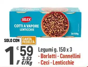 Supermercati Dok Legumi g. 150x3 offerta