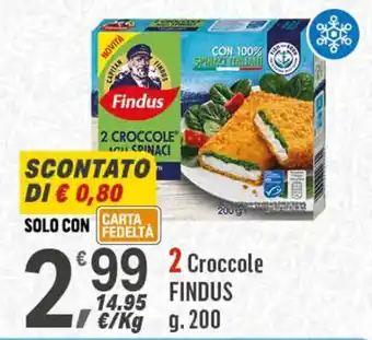 Supermercati Dok 2 CROCCOLE FINDUS g.200 offerta