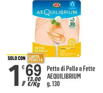 Petto di Pollo a Fette AEQUILIBRIUM g.130