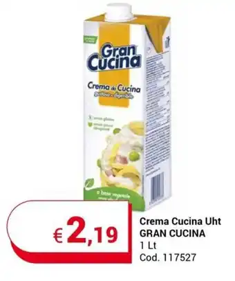 Centro Cash Crema Cucina Uht GRAN CUCINA 1 Lt offerta