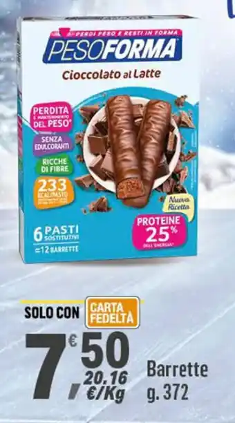 Supermercati Dok Pesoforma Cioccolato al Latte Barrette g.372 offerta