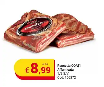 Centro Cash Pancetta COATI Affumicata 1/2 S/V offerta