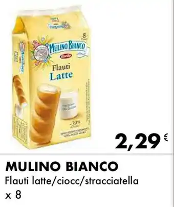 MULINO BIANCO Flauti latte/ciocc/stracciatella x 8