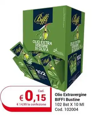Centro Cash Olio Extravergine BIFFI Bustine 102 Bst X 10 MI offerta