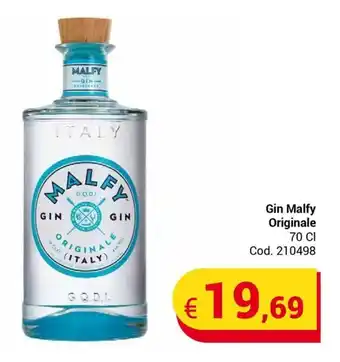 Centro Cash Gin Malfy Originale 70 Cl offerta