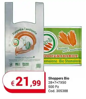 Centro Cash Shoppers Bio 28+7+7X50 500 Pz offerta