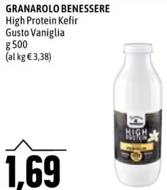 Emi Supermercati GRANAROLO BENESSERE High Protein Kefir Gusto Vaniglia g 500 offerta