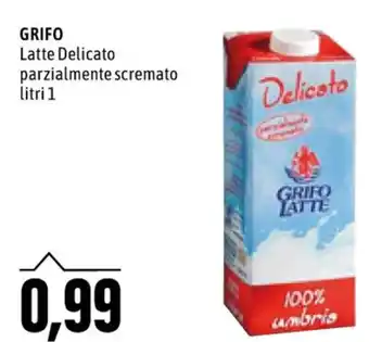 Emi Supermercati GRIFO Latte Delicato parzialmente scremato litri 1 offerta