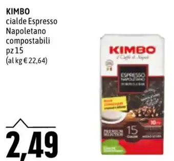 Emi Supermercati KIMBO cialde Espresso Napoletano compostabili pz 15 offerta