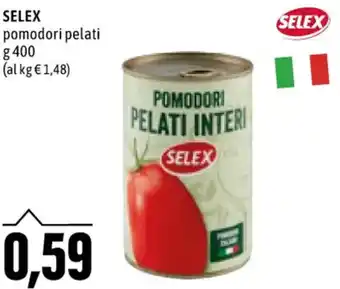Emi Supermercati SELEX pomodori pelati g 400 offerta