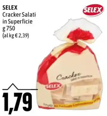 Emi Supermercati SELEX Cracker Salati in Superficie g 750 offerta