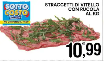 Gecop Straccetti di Vitello con Rucola al kg offerta