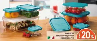 BORMIOLI contenitori FrigoVerre modelli assortiti
