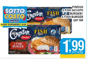 Gecop Findus 2 Fish & Chips Burger/2 Fish Burger 227gr offerta