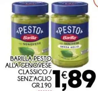 Enne Market BARILLA PESTO ALLA GENOVESE CLASSICO/SENZ'AGLIO GR.190 offerta