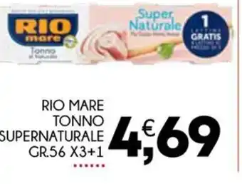 Enne Market RIO MARE TONNO SUPERNATURALE GR.56 X3+1 offerta