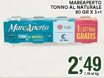 Gecop Mare Aperto Tonno Al Naturale 80gr x 3+1 offerta