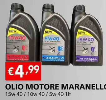 MEGA OLIO MOTORE MARANELLO 15w 40 / 10w 40/5w 40 1lt offerta