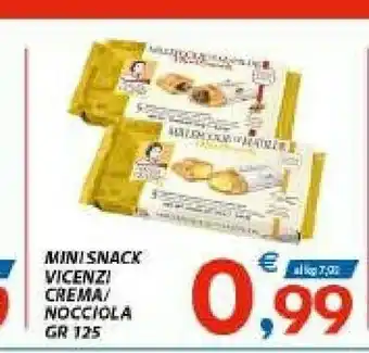 Vivo Supermercati Matilde Vicenzi Mini Snack Crema offerta