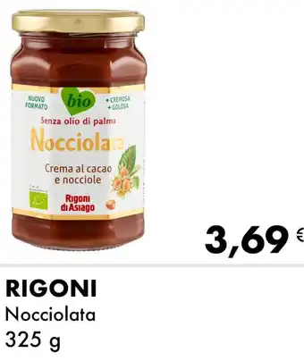 Iper Tosano RIGONI Nocciolata 325 g offerta