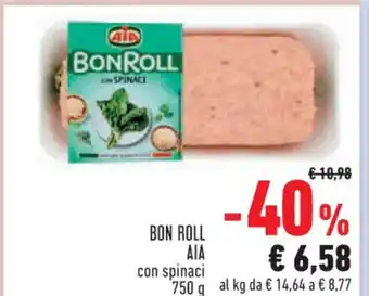 Conad BON ROLL AIA con spinaci 750 g offerta