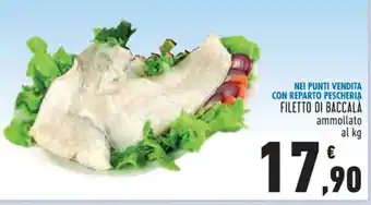 Conad FILETTO DI BACCALÀ ammollato al kg offerta